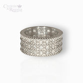 Triple Band from George IV Diadem - Single Row Sterling Silver - Ring